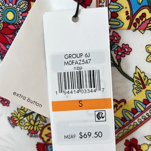 NWT Calvin Klein Women’s Blouse Size Small - Picture 4 of 4